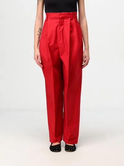 Jacquemus Le Pantalon Curzio Stretch Cotton Pants In Red