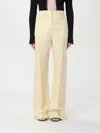 Jacquemus High Waisted Flared Pants In Yellow