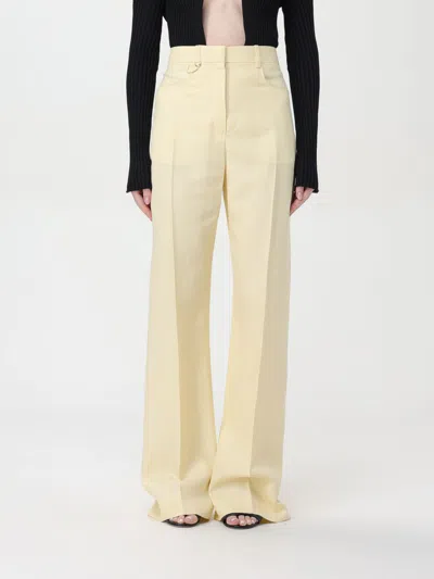 Jacquemus High Waisted Flared Pants In Giallo