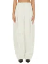 Jacquemus Les Sculptures High-waisted Ovalo Pants In White
