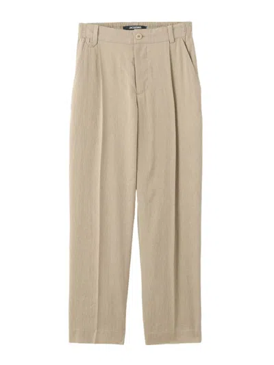 Jacquemus Pants In Neutral