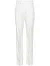 Jacquemus Le Pantalon Tibau Side-slit Slim Pants In White