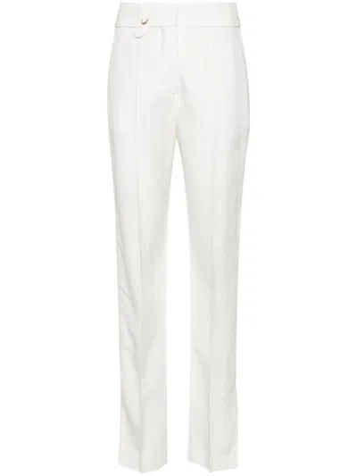 Jacquemus Le Pantalon Tibau Side-slit Slim Pants In Multicolor