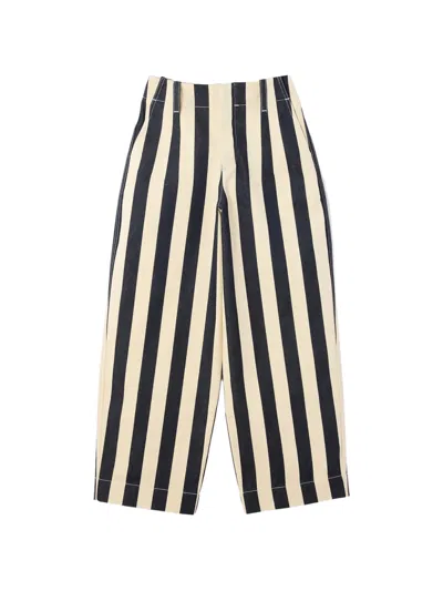 Jacquemus Striped Jeans In Black
