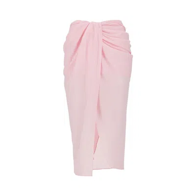 JACQUEMUS 'PARÉO' STRETCH MUSLIN SKIRT