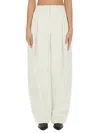 Jacquemus Les Sculptures High-waisted Ovalo Pants In Neutrals