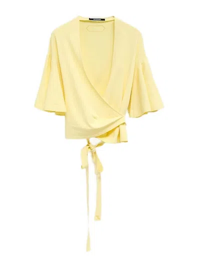 Jacquemus Pastel Yellow Paysan Sweater
