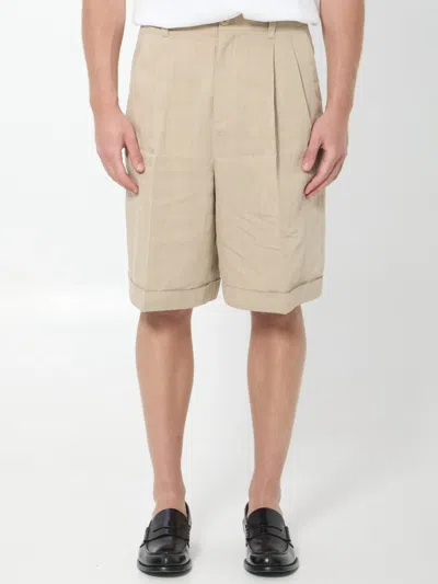 Jacquemus Light Beige Relaxed Shorts In Neutral