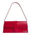 Jacquemus Patent Leather Le Bambino Long Shoulder Bag In Red