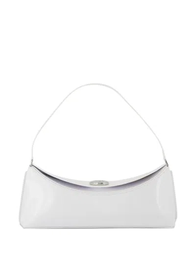Jacquemus Patent Leather Shoulder Bag Le Calisso In White