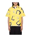 Jacquemus La Chemise Jean Monogramme Black Yellow In Yellow