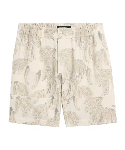 JACQUEMUS JACQUEMUS THE ALOE BANANA JACQUARD SHORTS