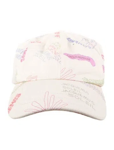 Pre-owned Jacquemus Patterned Baseball Cap W/tags In Neutrals