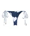 Jacquemus Patterned Bikini Bottoms In Blue