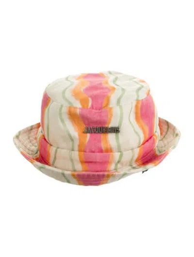 Pre-owned Jacquemus Patterned Bucket Hat In Pink