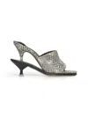 Jacquemus The Double Snake-effect Leather Mules In Black