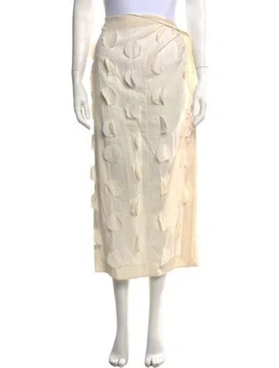 Pre-owned Jacquemus Patterned Midi Length Skirt In Neutrals
