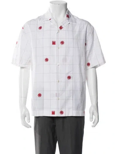 Pre-owned Jacquemus Patterned Short Sleeve Shirt In White