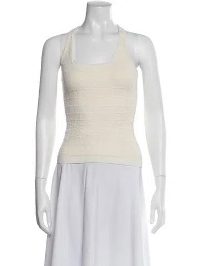 Pre-owned Jacquemus Patterned Square Neckline Top In Neutral