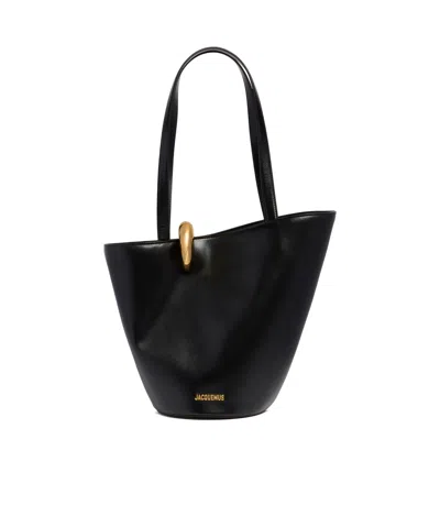 JACQUEMUS JACQUEMUS LOGO LETTERING TOTE BAG