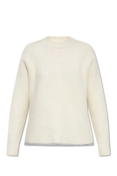 Jacquemus Pavane Ribbed Knit Jumper In White