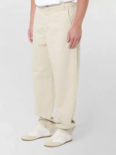 Jacquemus Paysan De Nimes Straight Denim Pants In White
