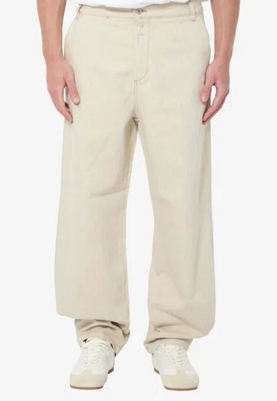 Jacquemus Paysan De-nimes Denim Pants In Neutral