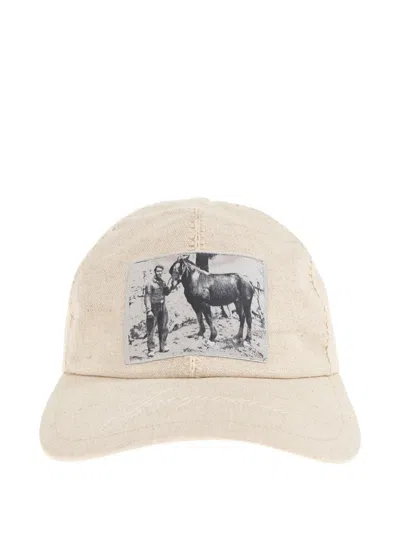 Jacquemus Paysan Graphic-patch Baseball Cap In Neutral