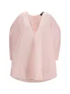 Jacquemus Paysan Oversized Cotton-blend Mini Dress In Pink