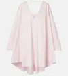 Jacquemus Paysan Oversized Cotton-blend Mini Dress In Pink