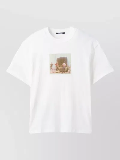 Jacquemus Paysan T Shirt Boxy Photo Jersey In White
