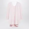 Jacquemus Paysan Oversized Cotton-blend Mini Dress In Pink