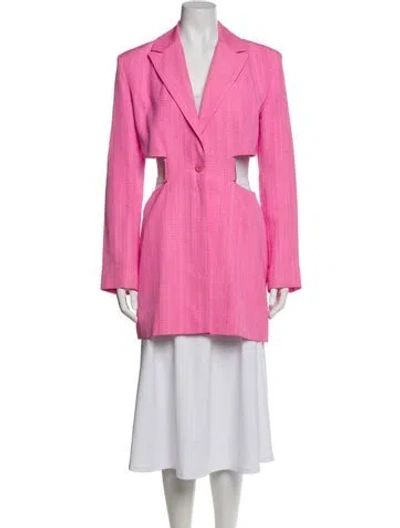 Pre-owned Jacquemus Peacoat In Pink