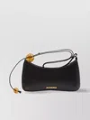 Jacquemus Women Black Top Zip Fastening Adjustable Shoulder Strap Internal Patch Pocket Contrast