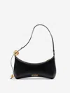 Jacquemus Le Grand Bisou Perle Leather Shoulder Bag In Black
