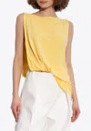 Jacquemus Draped Sleeveless Asymmetric Lightweight Top