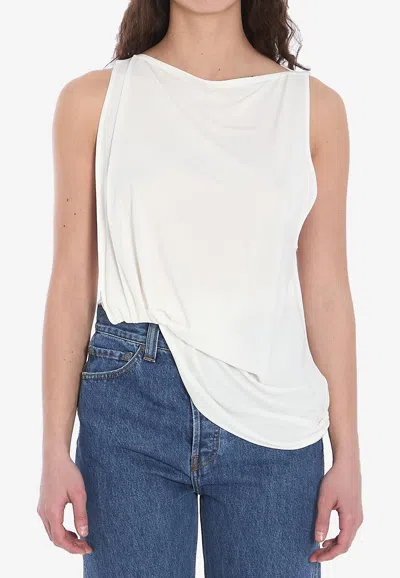 JACQUEMUS PEPLO ASYMMETRIC TOP