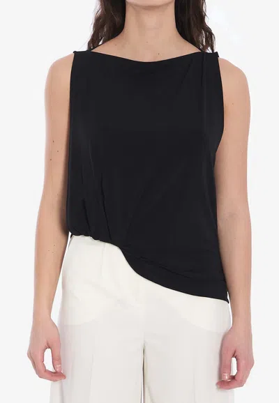 JACQUEMUS PEPLO ASYMMETRICAL TOP