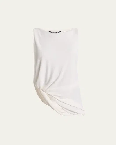 JACQUEMUS PEPLO CUTOUT ASYMMETRIC TANK TOP