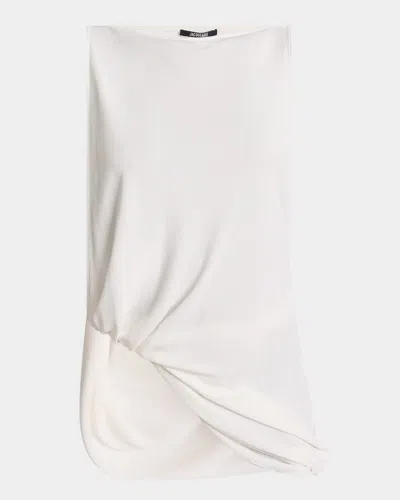 JACQUEMUS PEPLO CUTOUT ASYMMETRIC TANK TOP
