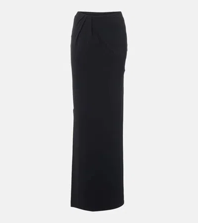 Jacquemus Peplo Maxi Skirt In Black