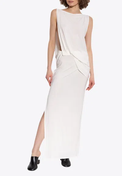 JACQUEMUS PEPLO SLEEVELESS MAXI DRESS