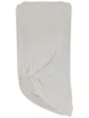 Jacquemus Le Haut Peplo White Top With Square Neck And Cut-out On The Side In Viscose Blend Woman