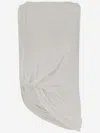 Jacquemus Square Neck Top Asymmetric Hem In White