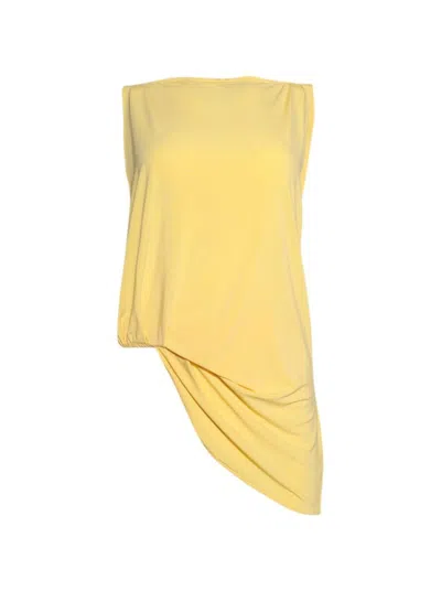 JACQUEMUS JACQUEMUS PEPLO TOP YELLOW