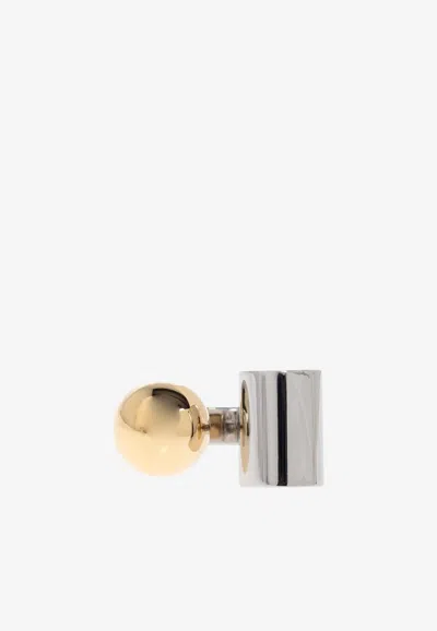 Jacquemus Perlina Asymmetric Ring In Gold