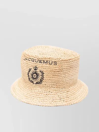 JACQUEMUS PESCO STRAW BUCKET HAT