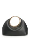 Jacquemus Small Calino Leather Top Handle Bag In Black