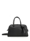 Jacquemus Le Petit Turismo Grain Leather Bag In Black