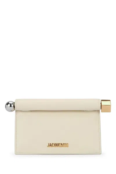 Jacquemus Petite Clutch In Beige